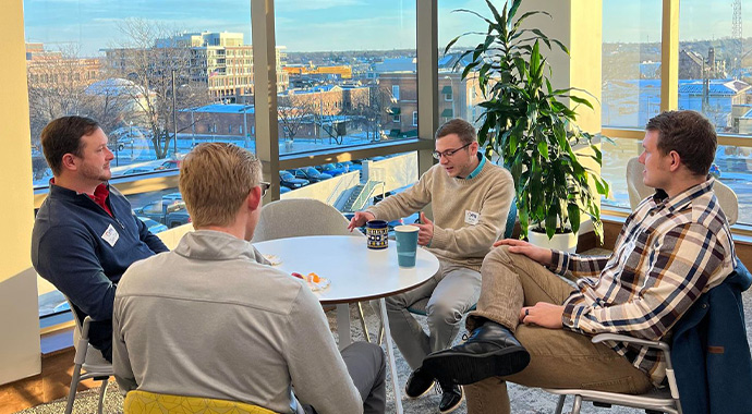 Members of the Young Professional's Network at a networking event